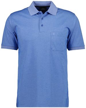 RAGMAN Poloshirt Polo Softknit - Blau