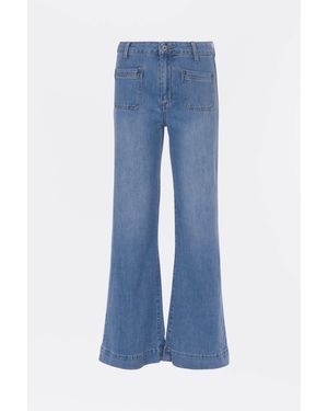 La Strada Weite Jeans - Blau