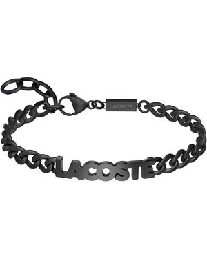 Lacoste Panzerarmband SCRIPT, teilweise mit Emaille - Schwarz