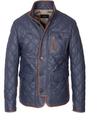 Lolus Clay Hochwertige und elegante Stepp Lederjacke aus Lammnappa Leder - Schwarz