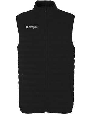 Kempa Funktionsjacke Weste Basic atmungsaktiv, schnelltrocknend - Schwarz