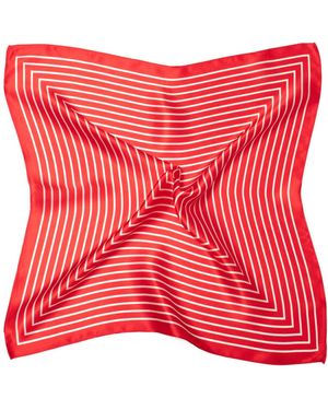MayTree Seidentuch quadratisch Zen 53x53, (Stück), 100% Seide, Trachten, Oktoberfest - Rot