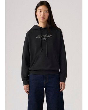 Levi's Hoodie Graphic Heritage Mit Glitzerdetail - Blau