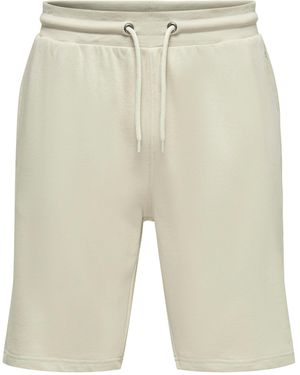 Only & Sons Sweatshorts ONSNEIL SWEAT SHORTS unifarben - Natur