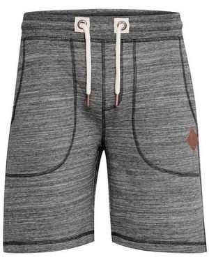 Solid Sweatshorts Sdaris Kurze Hose Mit Kontrastkordeln - Grau
