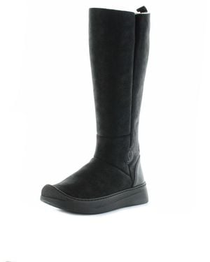 Softinos Alor760Sof Schnürstiefelette Weiches Textilfutter - Schwarz