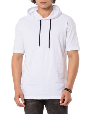 Redbridge T-Shirt mit Kapuze, Kurzarm-Hoodie, Urban Style - Weiß