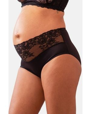 Seraphine Slip Umstandsslip Mit Mittelhohem Bauchband (1-St) - Schwarz