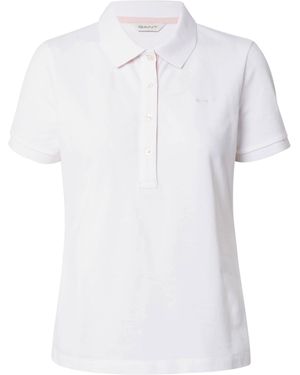 GANT T-Shirt (1-tlg) Stickerei - Weiß