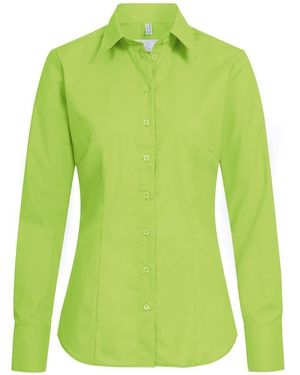 Greiff Langarmbluse Corporate Bluse BASIC OEKO TEX® pflegeleicht Apfelgrün 44