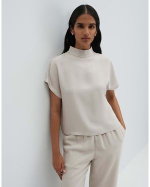 someday. Zarlia Shirtbluse aus Acetat fließendem Fall Lockere Passform - Mehrfarbig