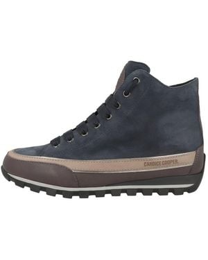 Candice Cooper Janis Strip Plus Chic Damen Sneaker Turnschuhe, Sportschuhe, Freizeitschuhe, Halbschuhe, Schnürschuhe - Blau