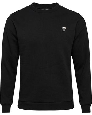 Hummel Sweatshirt hmlLOOSE CREWNECK BEE BLACK - Schwarz