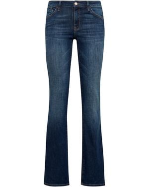 Mavi Bootcut-Jeans Bella (1-tlg) Plain/ohne Details - Blau