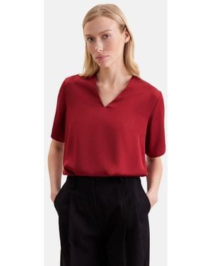 Seidensticker Klassische Bluse Tunika Uni - Rot