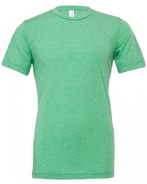 Bella Canvas Bella + Canvas Rundhalsshirt Triblend Crew Neck T-Shirt / Meliert - Grün