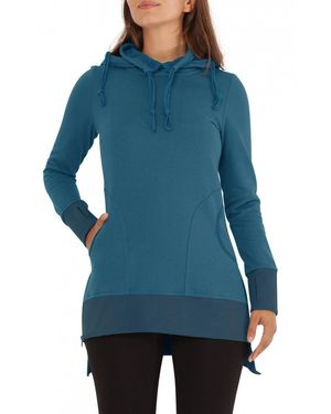 PUREWONDER Sweatkleid Kapuzenkleid Hoodiekleid dr38 Sweat - Blau