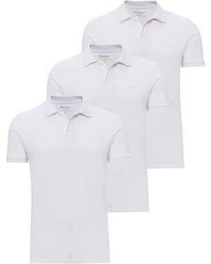 WOTEGA Poloshirt Nova Polo Shirt Long - Weiß