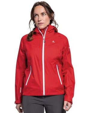 Schoeffel Softshelljacke Begoro 3-Lagen (Hardshell, Winddicht, Wasserdicht) Damen - Rot