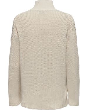 ONLY Strickpullover ONLBELLA LIFE LS HIGH NECK KNT - Weiß
