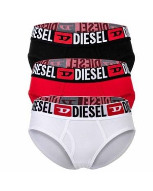 DIESEL Slip Damen Slip 3Er Pack Baumwolle Oxy-D-Core-3Pack (Packung, 3Er Pack) - Schwarz