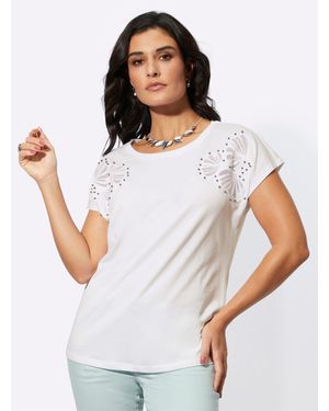 Creation L T-Shirt Rundhalsshirt - Weiß