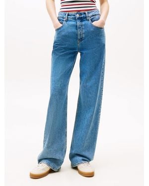 Tommy Hilfiger Tommy Relax-fit-Jeans MIA MR RLXD STR in blauer Waschung, mit Hammerschlaufe