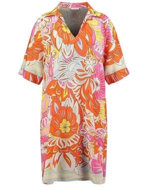 Key Largo Druckkleid Wd Bloom (1-Tlg) - Orange