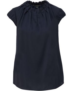 Comma, Satinbluse - Blau