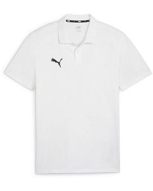 PUMA Poloshirt Teamgoal Casuals Polo Regular Fit Passform, Kurzarm-Design, Für Sport, 3-Knopf-Form - Schwarz