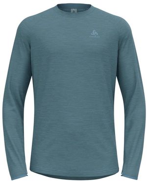 Odlo Langarmshirt Laufshirt Run Easy Warm Midlayer 313612 - Blau