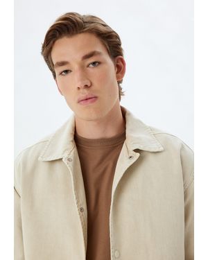 Koton Jeansjacke Oversize Denim - Natur