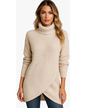 Worldclassca Rollkragenpullover Strick Rollkragen Pullover) - Natur