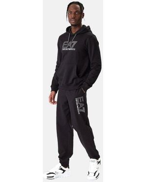 Emporio Armani Hoodie Kapuzensweatshirt Hoodie (1-Tlg) - Schwarz