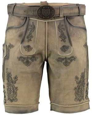 KRÜGER BUAM Trachtenlederhose - Grün