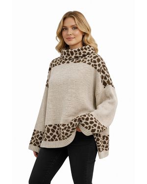 Worldclassca Longpullover Oversize Strickpulllover) - Natur