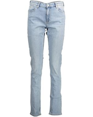 GANT 5-Pocket- Slim Fit Jeans Blau aus Bio-Baumwolle