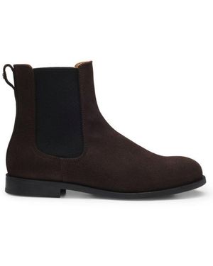 BOSS Lycia_Chbootie Chelseaboots Stiefelette, Schlupfboots, Klassik-Boots Mit Stretcheinsatz - Schwarz