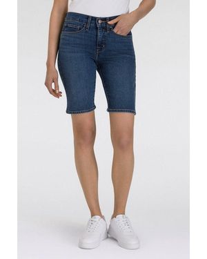Levi's Shorts Shaping Bermuda Sommerhose Im Five-Pocket Style - Blau