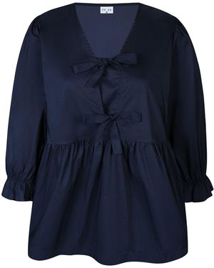 Ze-Ze Nordic ZE Nordic Schlupfbluse Bluse Julia navy - Blau