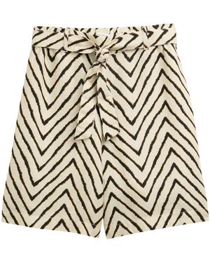 Tom Tailor Bermudas bermuda linen pants - Weiß