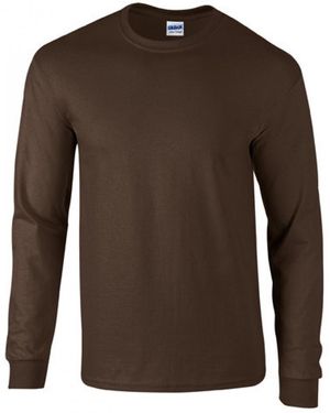 Gildan Langarmshirt Ultra CottonTM Long Sleeve T-Shirt - Braun