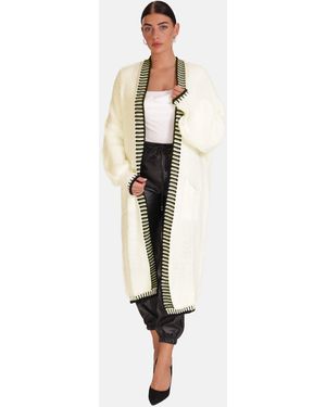 Elara Langer Oversize Cardigan (1-tlg) - Weiß