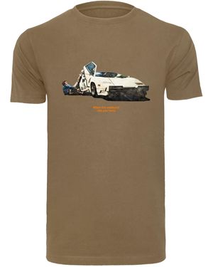 Mister Tee T-Shirt Weekend Wolf Tee (1-tlg) - Braun