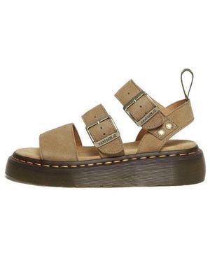 Dr. Martens Gryphon Quad Tumbled Nubuck 2 Strap Sandale Sandale - Natur
