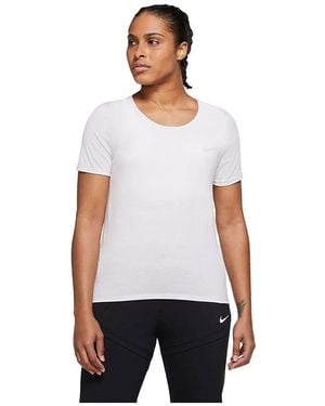 Nike Tanktop W NK DF RUN DVN TOP SS - Weiß