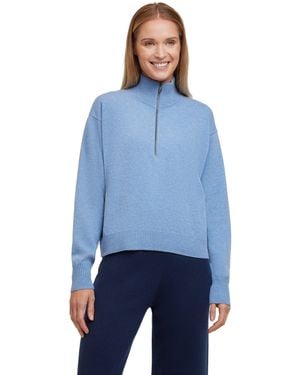 FALKE Strickpullover (1-tlg) aus extrafeiner Lambswool - Blau