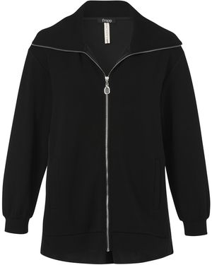 FRAPP Sweatjacke Große Größen - Schwarz