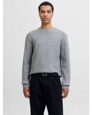 Jack & Jones Strickpullover Jprblawilson Knit Crew Neck - Grau