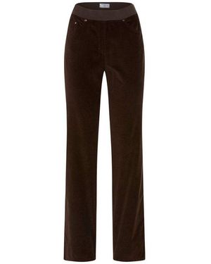 RAPHAELA by BRAX 5-Pocket-Hose Style Carina Cord: Five-Pocket Hose Im Comfort Plus Fit - Braun